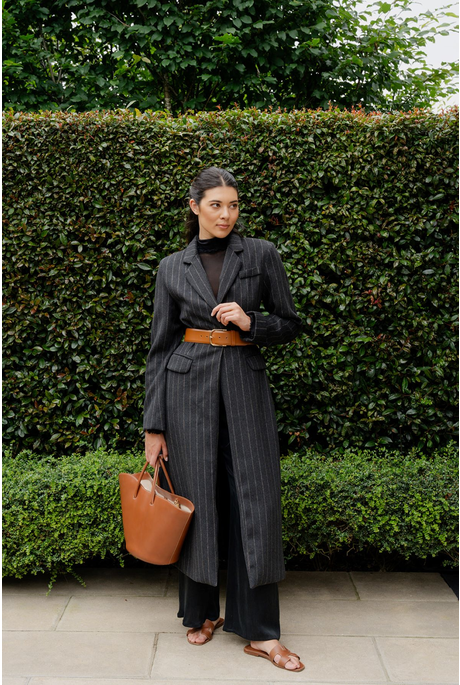 VICE COAT (CHARCOAL STRIPE)