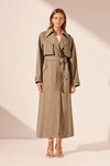 KAI RELAXED TRENCH COAT (GREY KHAKI)