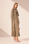 KAI RELAXED TRENCH COAT (GREY KHAKI)