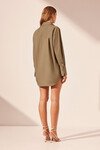SABATO OVERSIZED PATCH POCKET SHIRT (GREY KHAKI)