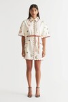 QUEEN OF HEARTS SHIRT DRESS (TURTLE DOVE)