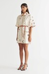 QUEEN OF HEARTS SHIRT DRESS (TURTLE DOVE)
