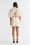 QUEEN OF HEARTS SHIRT DRESS (TURTLE DOVE)
