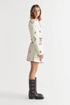 QUEEN OF HEARTS A-LINE MINI SKIRT (TURTLE DOVE)