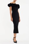 ODETTA MIDI DRESS (BLACK)