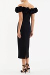 ODETTA MIDI DRESS (BLACK)