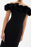 ODETTA MIDI DRESS (BLACK)