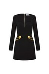 CHELSEA LONG SLEEVE MINI DRESS (BLACK)