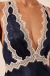 CAMILLE CROSS BACK MAXI DRESS (DEEP MIDNIGHT/IVORY)