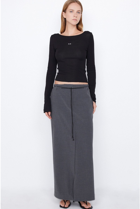 B+B LONG SLEEVE TOP (BLACK)