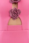AUBREE FLOWER MINI DRESS (ROSE)