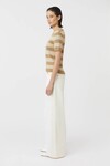 UMI KNIT T-SHIRT (TAN/CREAM)