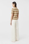 UMI KNIT T-SHIRT (TAN/CREAM)
