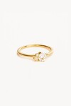 MAGIC OF US RING | APRIL (WHITE TOPAZ/18K GOLD VERMEIL)
