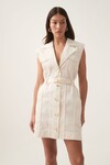 Ren Denim Mini Dress (white)