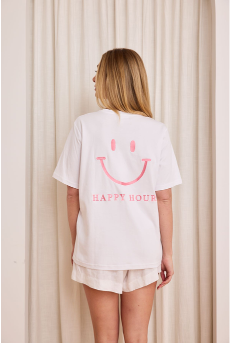 HAPPY HOUR TEE (PINK)
