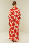 OLIVE SHIRT DRESS (RED HIBISCUS) 