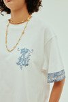 CASA EMBROIDERED TEE (CREAM) 