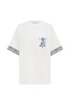 CASA EMBROIDERED TEE (CREAM) 