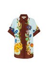 DAHLIA FLORAL LINEN SHIRT (MULTI)
