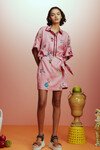 TIMMY EMBROIDERED SARONG SKIRT (PINK) 