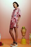 TIMMY EMBROIDERED SARONG SKIRT (PINK) 