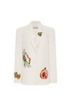 SEB EMBELLISHED BLAZER (CREAM) 