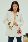 SEB EMBELLISHED BLAZER (CREAM) 