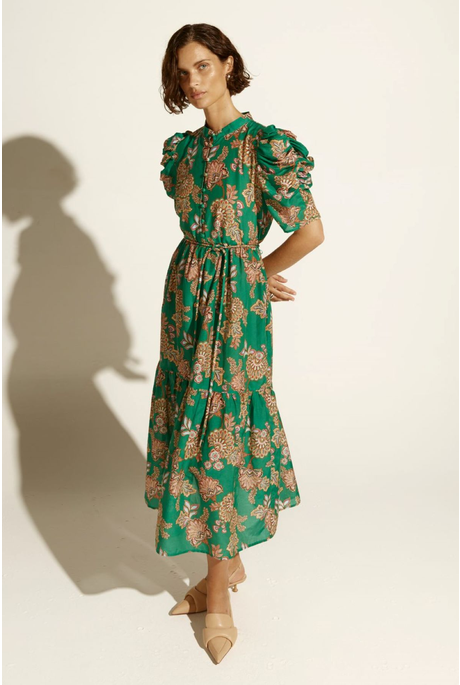 OPUS DRESS (K'GARI PALM GREEN