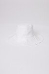 LINEN BUCKET HAT (WHITE)