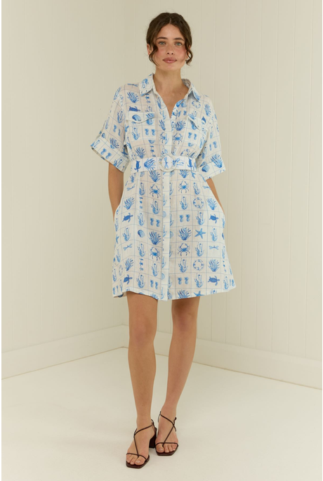 CAMELIA DRESS (CHALKIES TILE) 