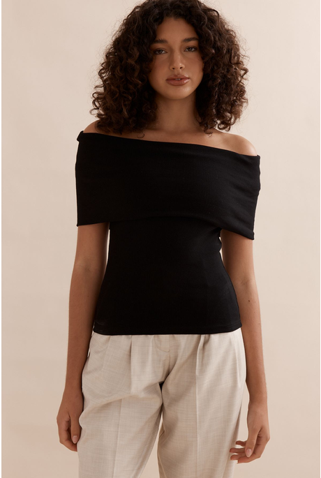 TANGO TOP (BLACK RIB)