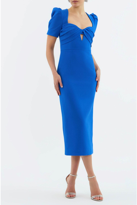 ANTONELLA MIDI DRESS (MARINE BLUE) 