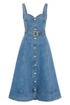 CLAY DENIM MIDI DRESS (90's WASHY)