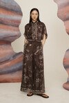 SAMMY SILK PANT (CHOCOLATE)