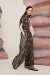 SAMMY SILK PANT (CHOCOLATE)