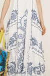 HAZEL SMOCKED EMBROIDERED MIDI DRESS (WHITE)