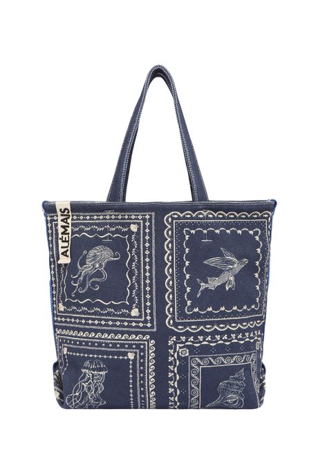 OCEANE SHOPPER TOTE (BLUE)