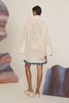 SPLASH MINI DRESS (CREAM) 