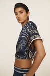 OCEANE SILK SCARF (BLUE)
