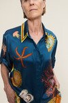 DORIAN SILK SHIRT (NAVY) 