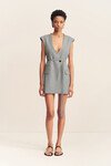 ASHER SLEEVELESS BLAZER DRESS (SMOKE GREY)