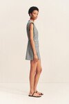 ASHER SLEEVELESS BLAZER DRESS (SMOKE GREY)