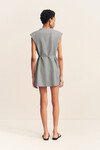 ASHER SLEEVELESS BLAZER DRESS (SMOKE GREY)