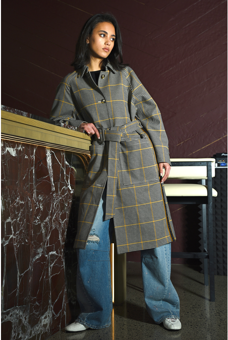 COAT TRIP COAT (HOUNDSTOOTH) 