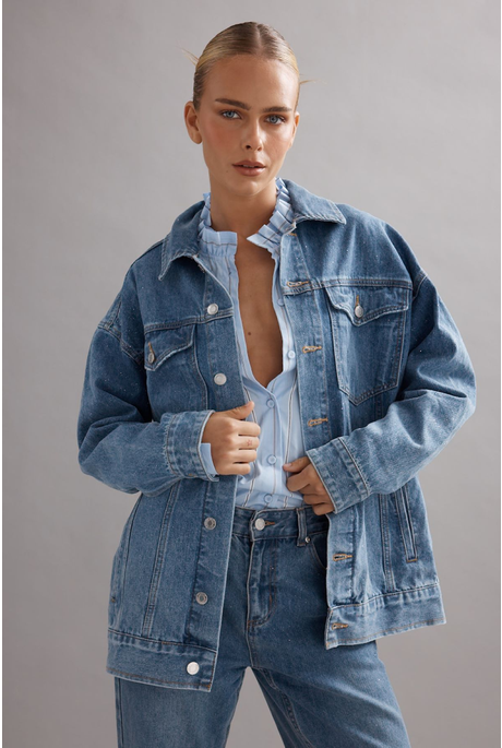 CODY JACKET (DENIM GLITTER)