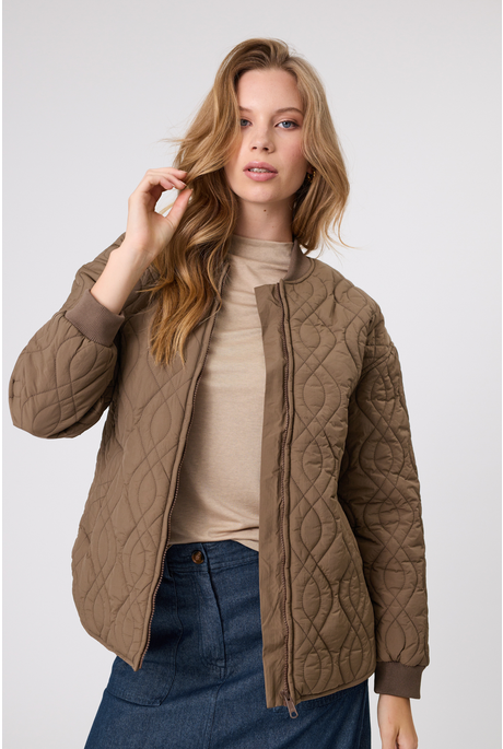 COLORADO QUILTED JACKET (MOCHA)