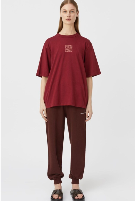 MONICA TEE (BURGUNDY)