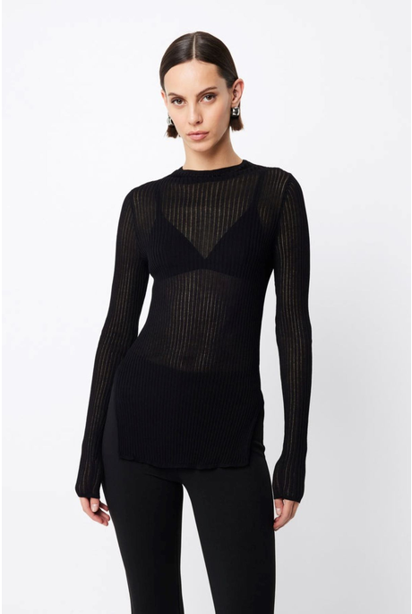 BRISTOL HIGH NECK TOP (BLACK)