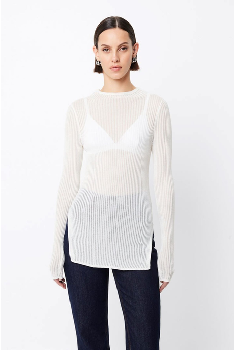 BRISTOL HIGH NECK TOP (WHITE)